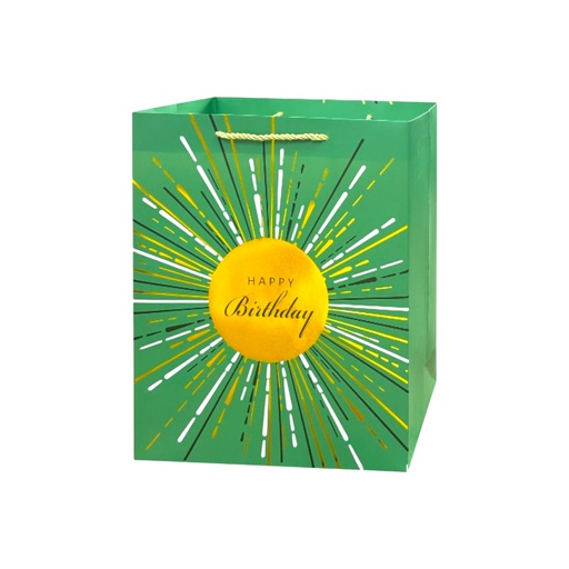 Starbrust HBD Medium Gift Bag Green 