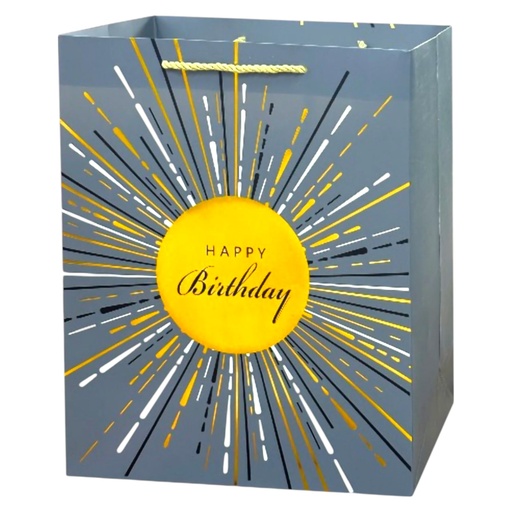 Starbrust HBD Jumbo Gift Bag Silver