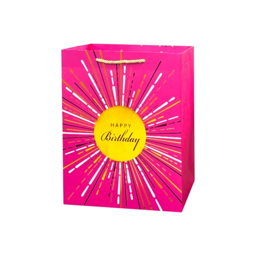 Starbrust HBD Medium Gift Bag Pink