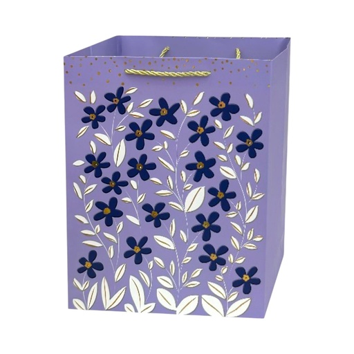 Daisies Large Gift Bag Purple