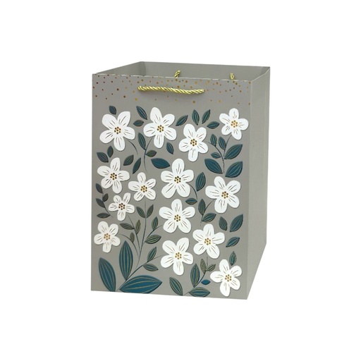 Daisies Medium Gift Bag Silver