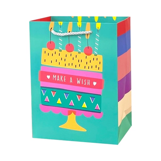 Birthday Cake Large Gift Bag Make A Wish
