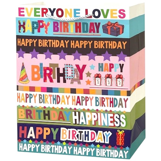 HBD To Yo Jumbo Gift Bag HAPPINESS
