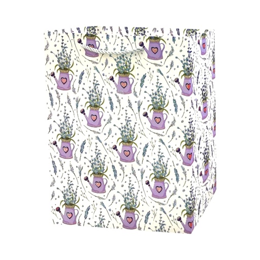 Lavender Large Gift Bag White