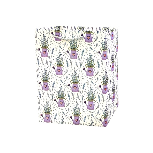 Lavender Medium Gift Bag White