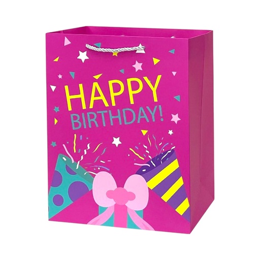 Birthday Fun Large Gift Bag Pink