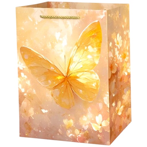 Butter Fly Jumbo Gift Bag Gold