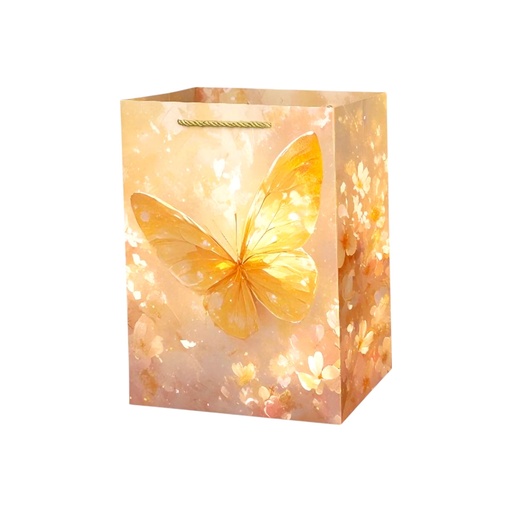 Butter Fly Medium Gift Bag Gold