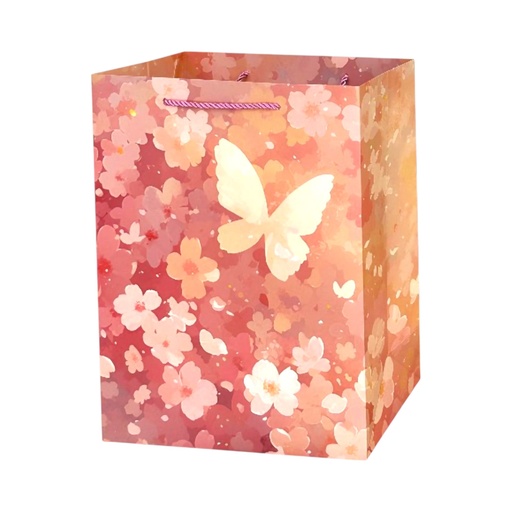 Butter Fly Large Gift Bag R.Gold