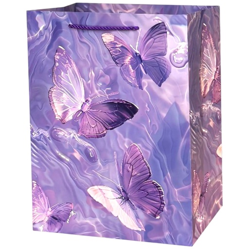 Butter Fly Jumbo Gift Bag Purple
