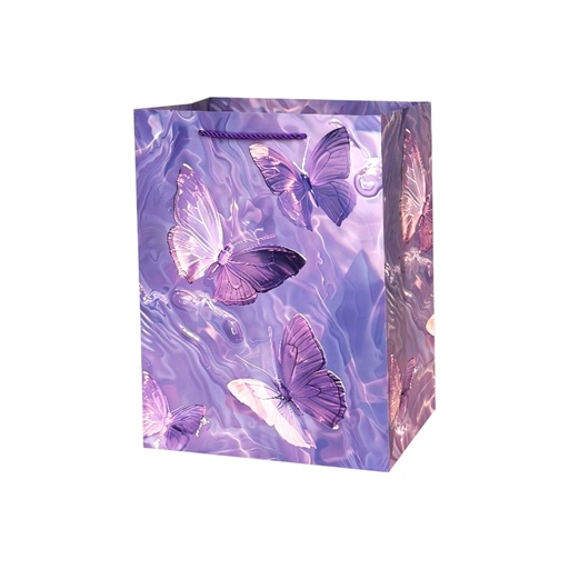Butter Fly Medium Gift Bag Purple