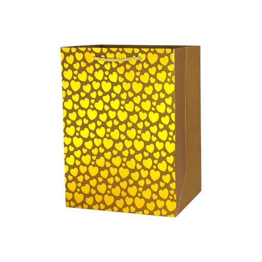 Pokodot Medium Gift Bag Gold Heart