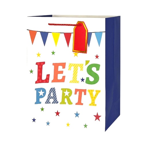 RNBW Paty Large Gift Bag Let's Party