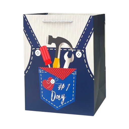 GENTS Large Gift Bag Best #1 Day