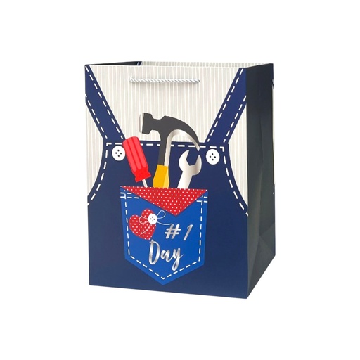 GENTS Medium Gift Bag Best #1 Day