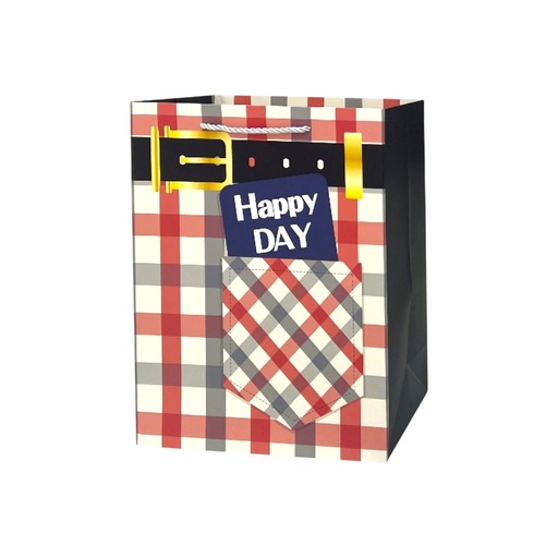 GENTS Medium Gift Bag Best Happy Day