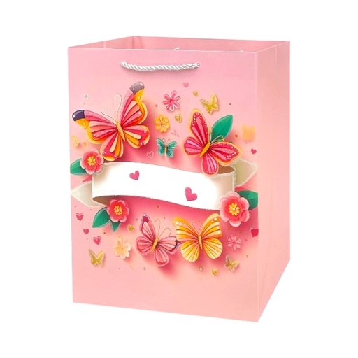 Heart Of Fun Large Gift Bag butterfly