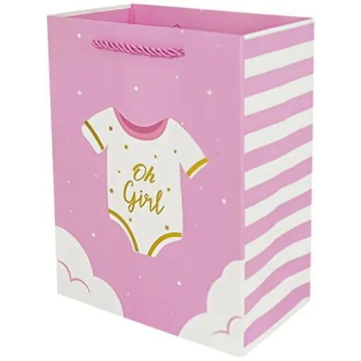 It's A Girl XXL Jumbo Gift Bag Pink baby