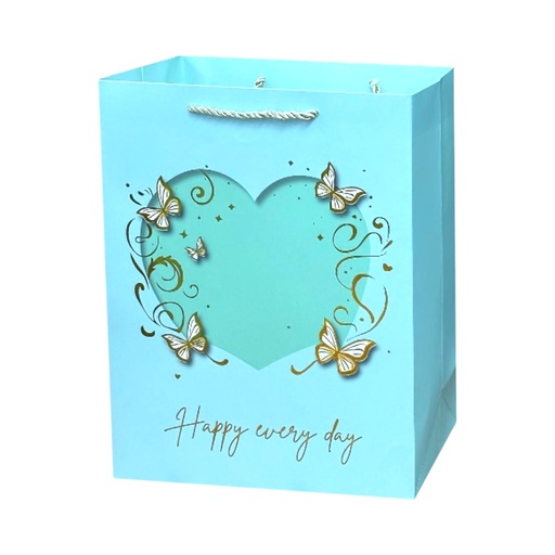 BTFLY With Heart Large Gift Bag Blue
