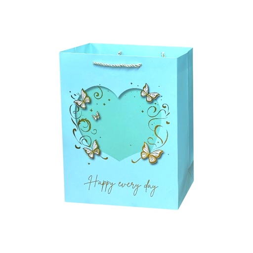 BTFLY With Heart Medium Gift Bag Blue