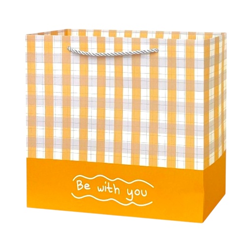 Be With  You Large Gift Bag Orange