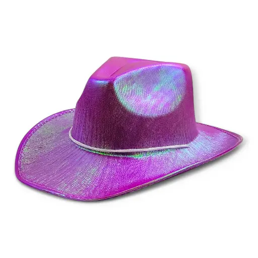 Purple Cowboy Hat Glitter Fun 