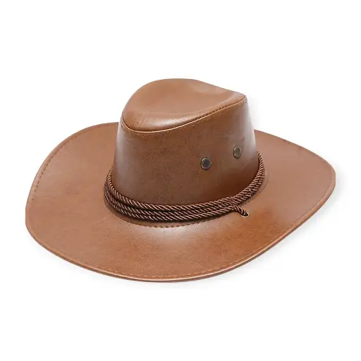 Brown Synthetic Cowboy Hat 