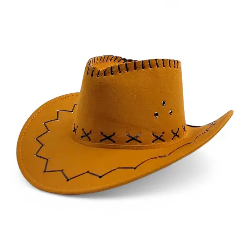 Maroon Cowboy Hat with Lace