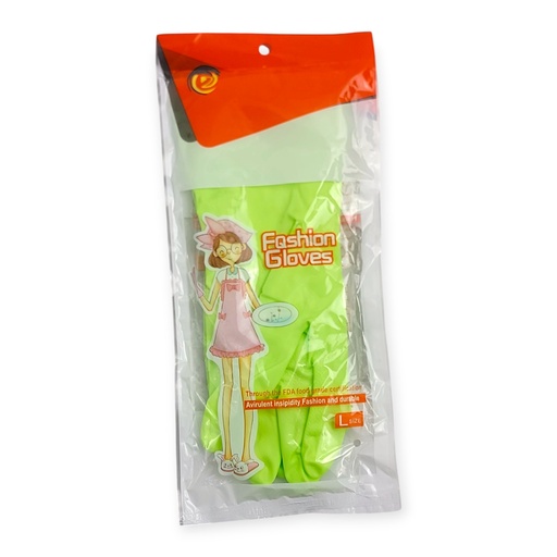 Long All-Purpose Latex Glove-Neon Green 