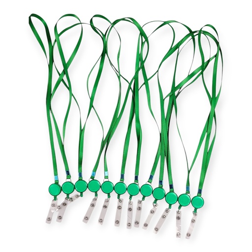 Retractable Lanyard Green