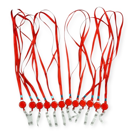 Retractable Lanyard Red