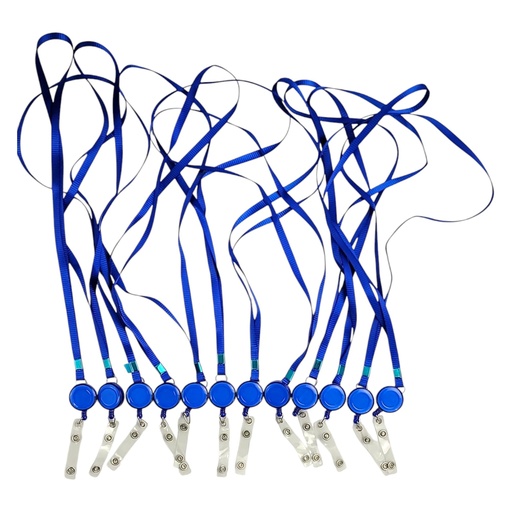 Retractable Lanyard Blue