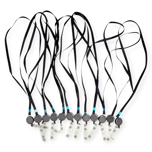 Retractable Lanyard Black 