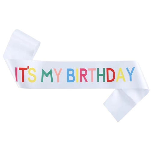 Rainbow Birthday Sash