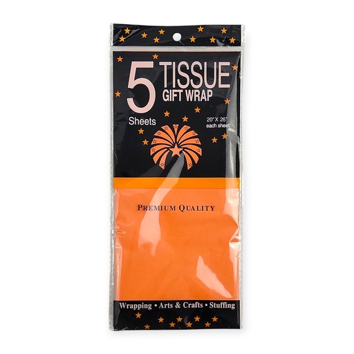 5 pcs Gift Tissue Paper Orange