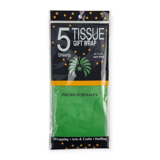 5pcs Gift Tissue Paper Green