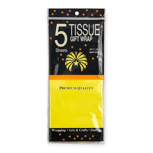 5 pcs Gift Tissue Paper Yellow