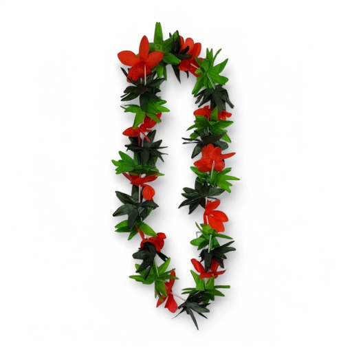 Luau Flower Lei – 36 in, Red