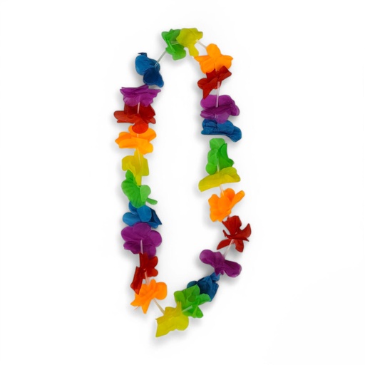 LUAU FLOWER LEI 36IN Rain Bow