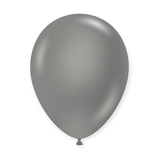 12" Solid Colour Latex Balloons 15 pcs Silver