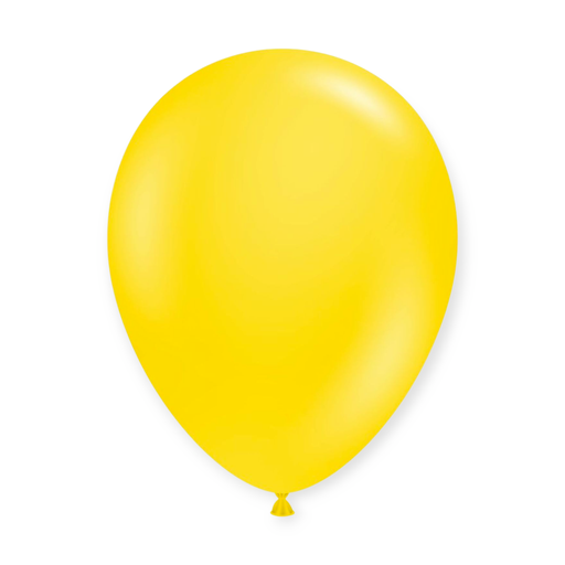 12" Solid Colour Latex Balloons 15 pcs Sunny Yellow
