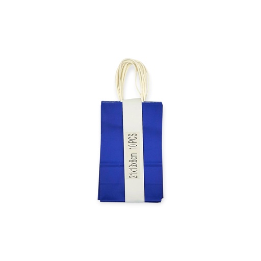 10Pcs Craft Paper Gift Bag dark Blue