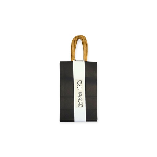 10Pcs Craft Paper Gift Bag Black