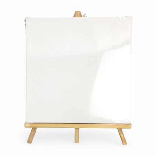 Stretch Artist Canvas:  (13X18cm) on Wooden Easel in PDQ
