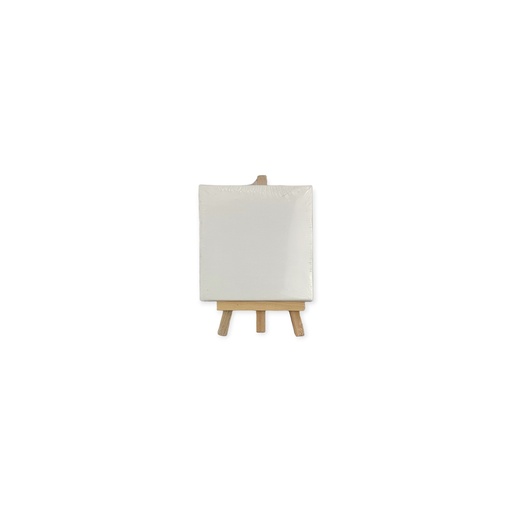 Stretch Artist Canvas:  (15X20cm) on Wooden Easel in PDQ