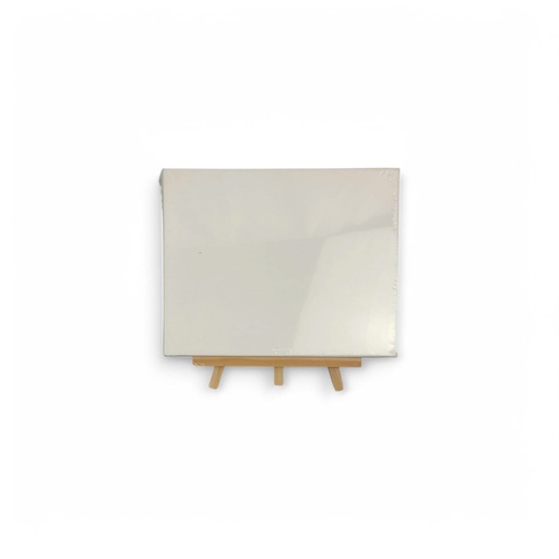 Stretch Artist Canvas:  (20X20cm) on Wooden Easel in PDQ