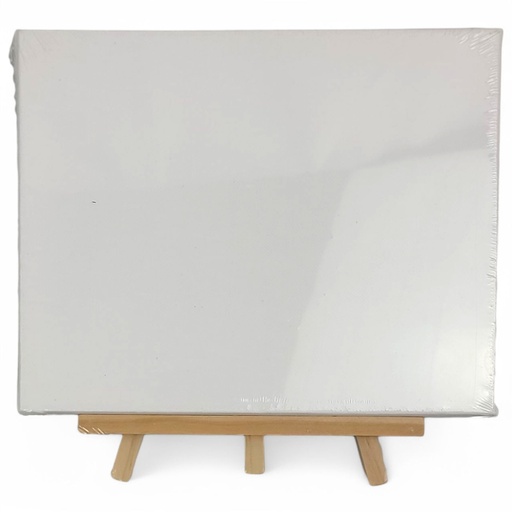 Stretch Artist Canvas:  (30X40cm) on Wooden Easel in PDQ