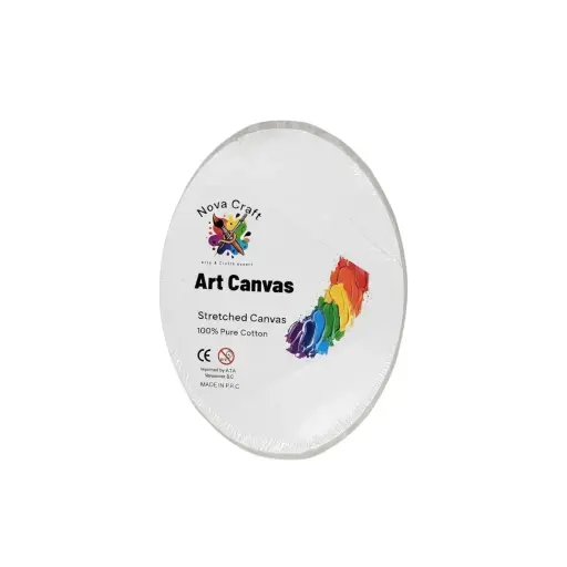Stretch Artist Canvas: Oval (22X22cm)Triple-Primed Back-Stapled