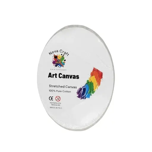 Stretch Artist Canvas: Oval (22X30cm) Triple-Primed Back-Stapled