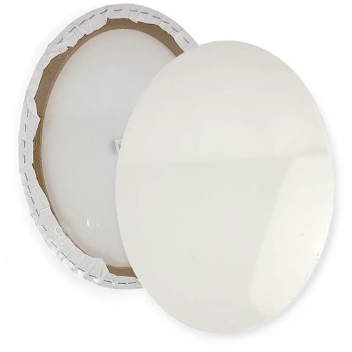Stretch Artist Canvas: oval 20X40cm Triple-Primed Back-Stapled